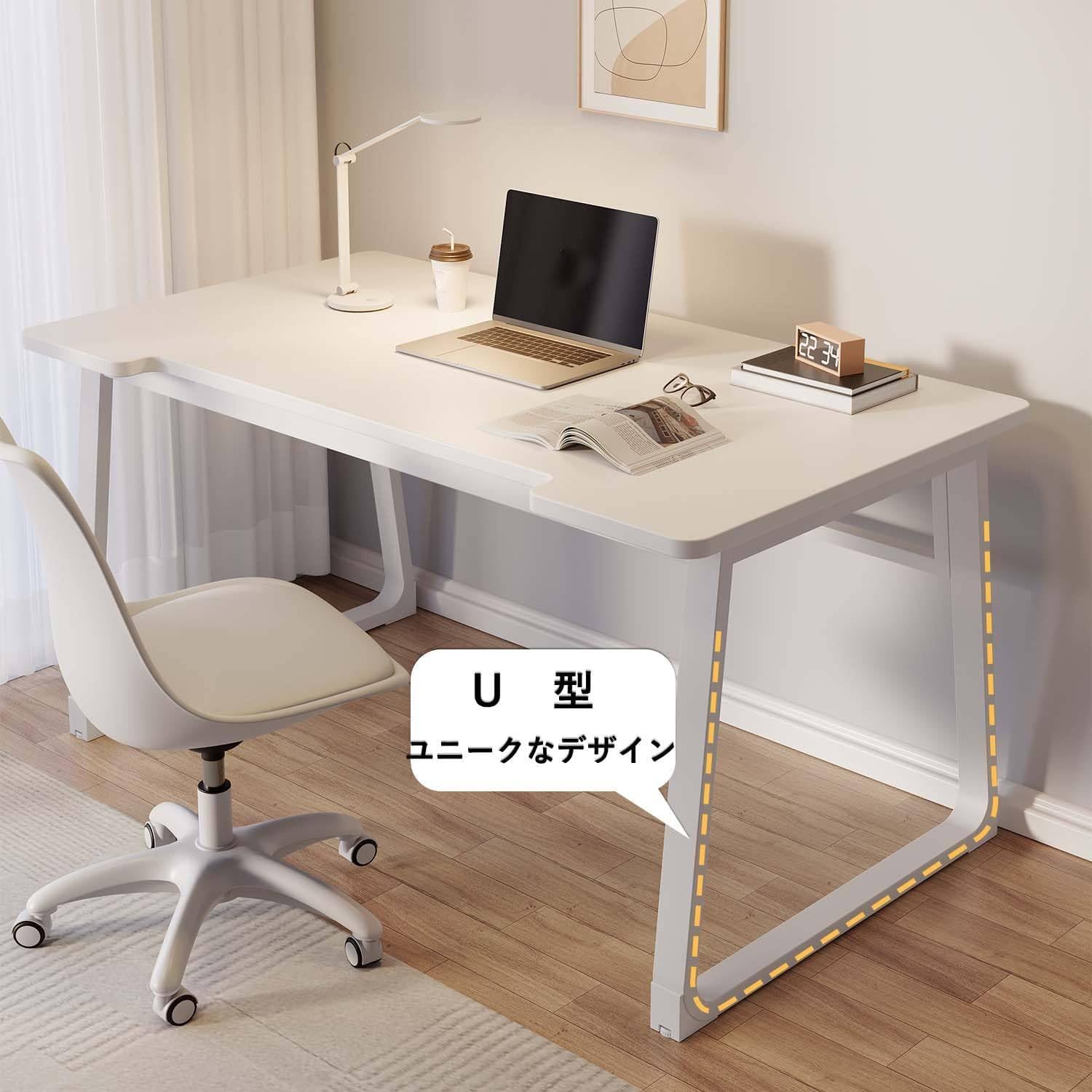 大特価⭐️北欧 U型 デスク パソコンデスク 幅80cm 幅100cm 奥行50 Amazon | 北欧 U型 デスク パソコンデスク 幅80/100cm×奥行50cm 組立